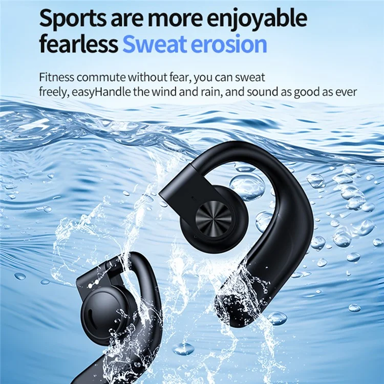 Bone Conduction Headphone Touch Control Earphone Bluetooth Earhooks Headset - Black