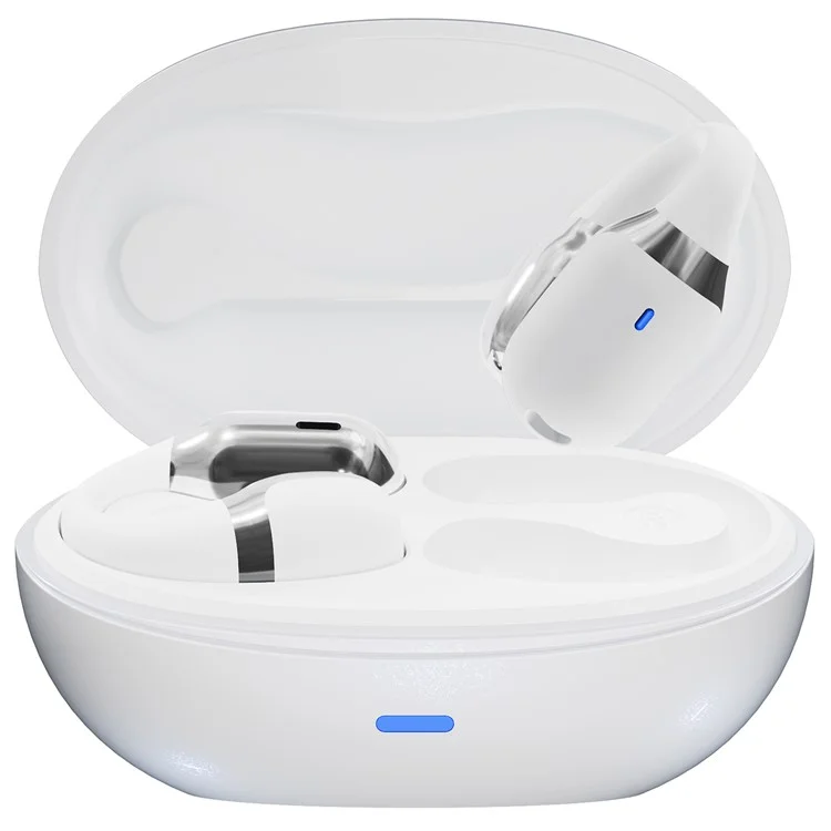 Ear Clip Bluetooth Air Conduction Earphone Wireless Sports Stereo Music Headset - White