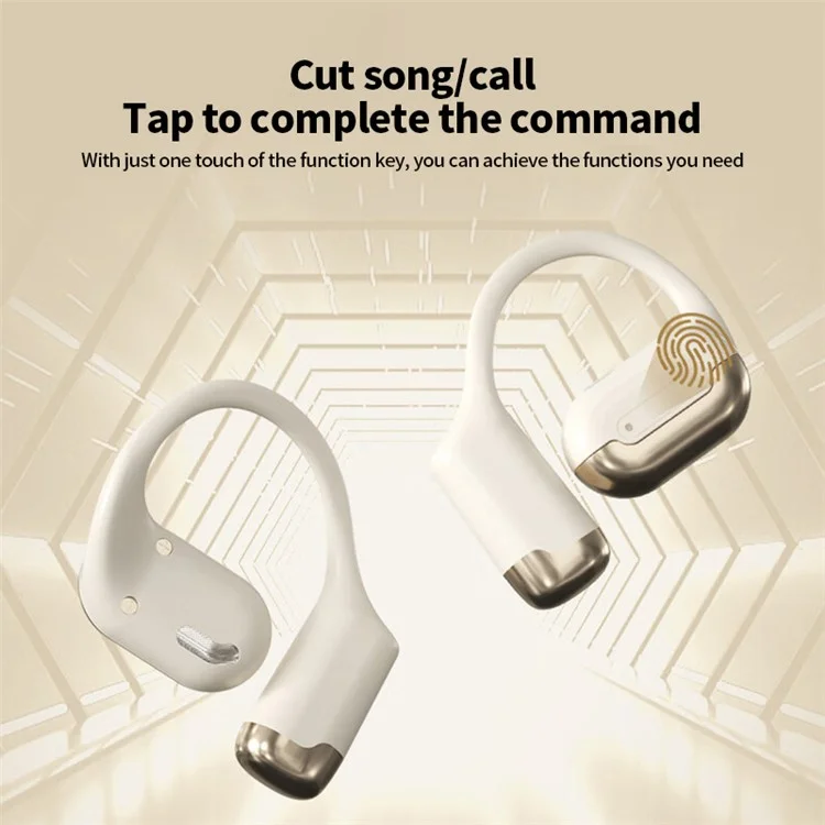 Ear Hook Bluetooth Headset Wireless Headphone Waterproof Earphone - Skin Color