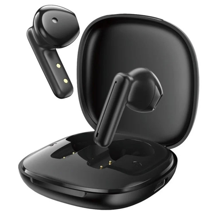 Semi-In-Ear TWS Bluetooth Earphone Wireless Stereo Music Headset - Black