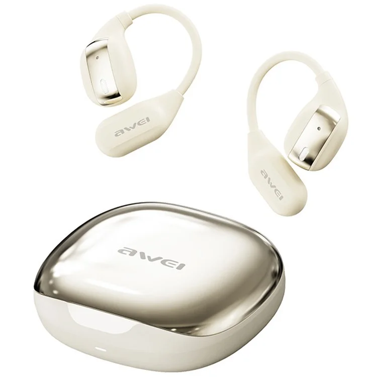 Air Conduction Bluetooth Headset OWS Ear Hook Wireless Headphone Waterproof Earphone - Beige