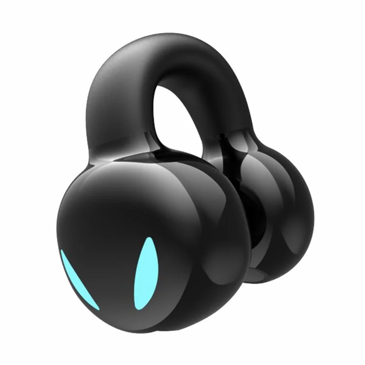 Open Ear Headphone Bluetooth 5.3 Wireless Bluetooth Headset Waterproof Sport Running Clip-on Earphone - Black