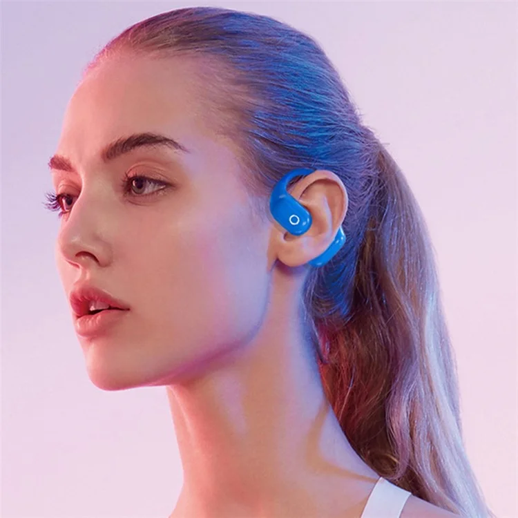 Bluetooth 5.3 Earphone Bone Conduction Ear Hanging Music Headset - White