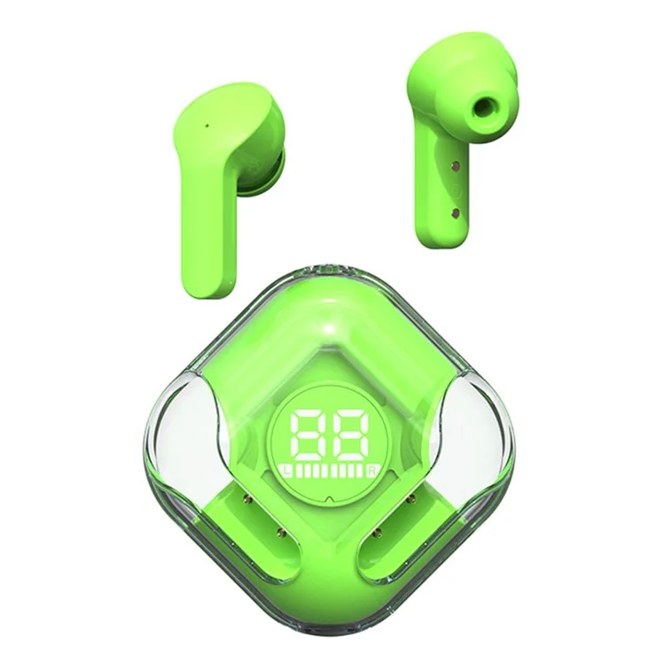 1 Pair Bluetooth Headset Wireless In-Ear Headphone Touch Control Earphone (Without CE) - Light Green