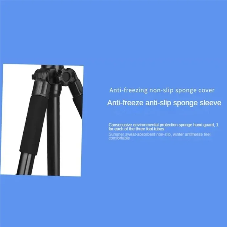 Q111H SLR Camera Phone Stand Aluminum Alloy+ABS Telescopic Live Streaming Photography Tripod