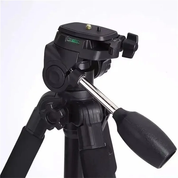 Q111 SLR Camera Floor Stand Aluminum Alloy + ABS Telescopic Live Streaming Photography Tripod