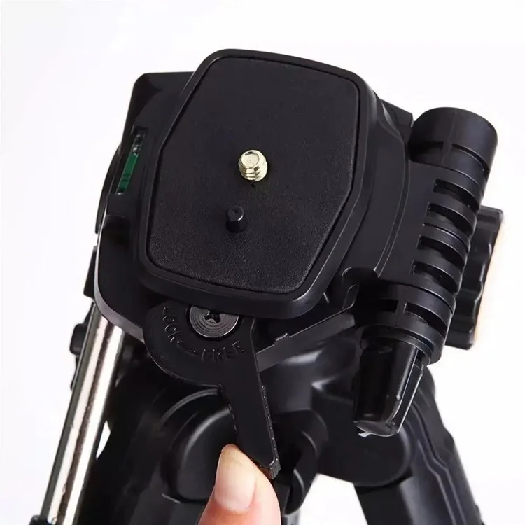 Q111 SLR Camera Floor Stand Aluminum Alloy + ABS Telescopic Live Streaming Photography Tripod