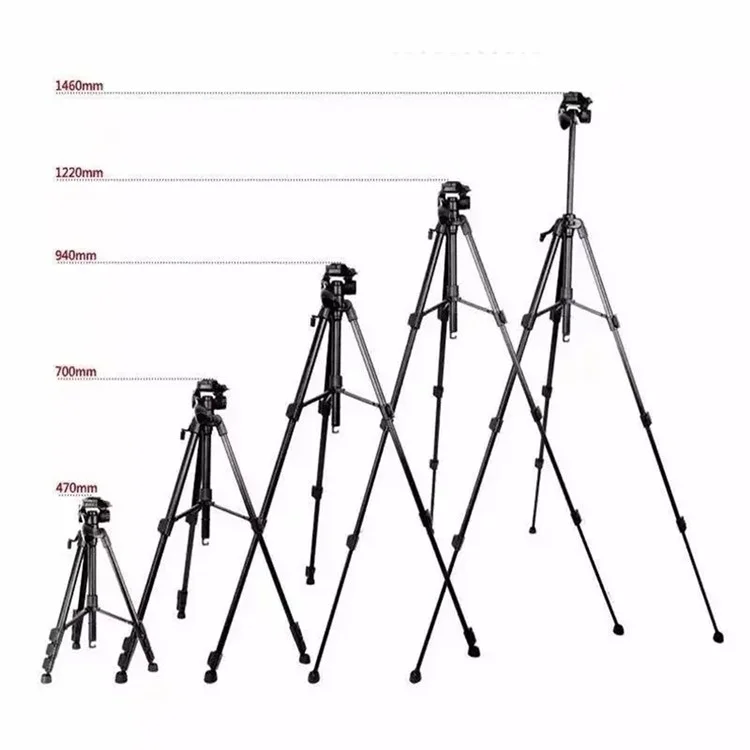 Q111 SLR Camera Floor Stand Aluminum Alloy + ABS Telescopic Live Streaming Photography Tripod