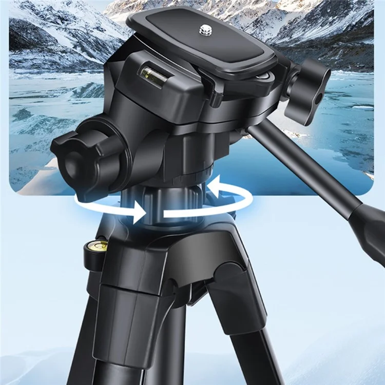 Q1730 173cm SLR Camera Phone Holder Tripod Telescopic Live Streaming Photography Floor Stand