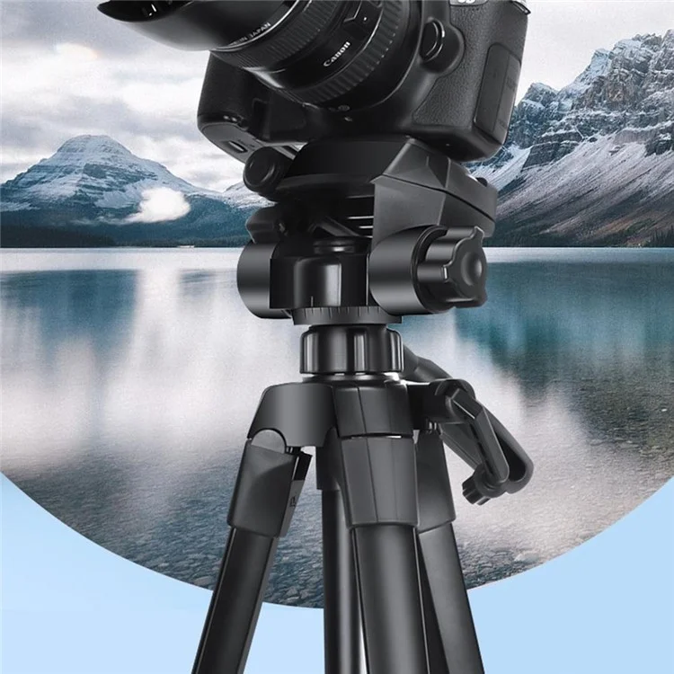 Q1730 173cm SLR Camera Phone Holder Tripod Telescopic Live Streaming Photography Floor Stand