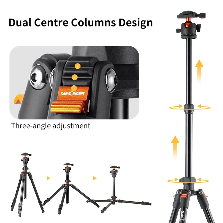 Camera Tripod Flexible Extendable Vlog Video Recording Holder Stand Birdwatching 8KG Max Load Camera Mount with 1 / 4 Inch Adapter Screw