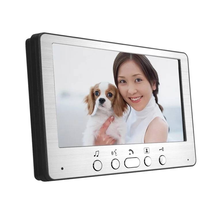 815FA11 7-inch Video Door Phone Intercom Doorbell Camera Monitor, EU Plug