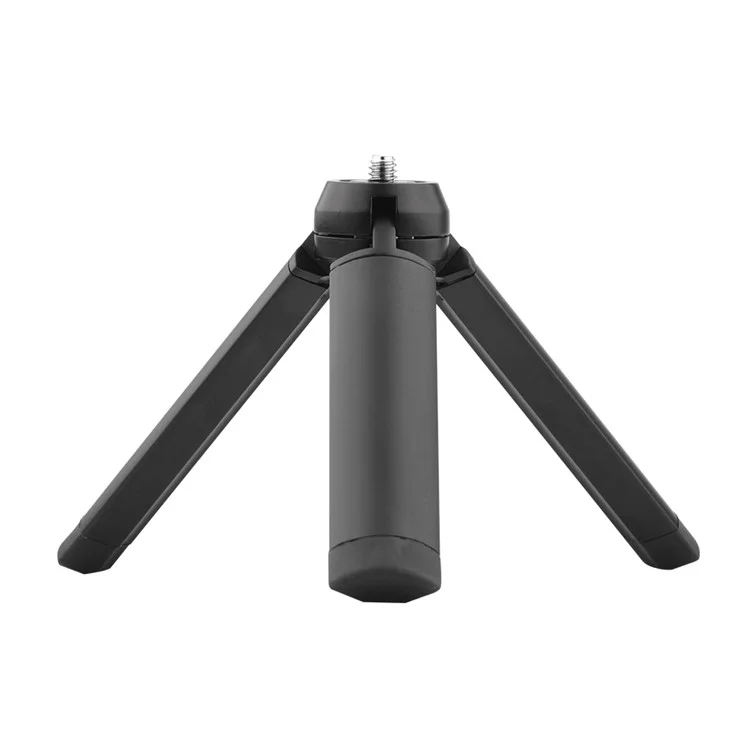 Metal Tripod Non-slip Silicone Pad Stable Aluminum Alloy Mount Phone Screwdriver for DJI Osmo Mobile 3 Stabilizer - Black