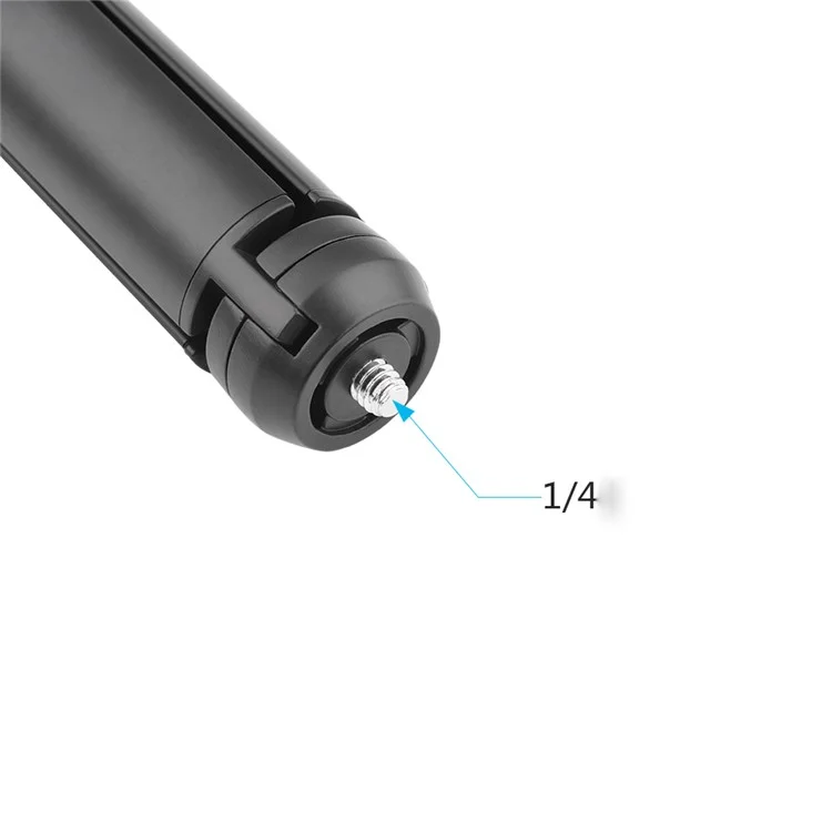 Metal Tripod Non-slip Silicone Pad Stable Aluminum Alloy Mount Phone Screwdriver for DJI Osmo Mobile 3 Stabilizer - Black